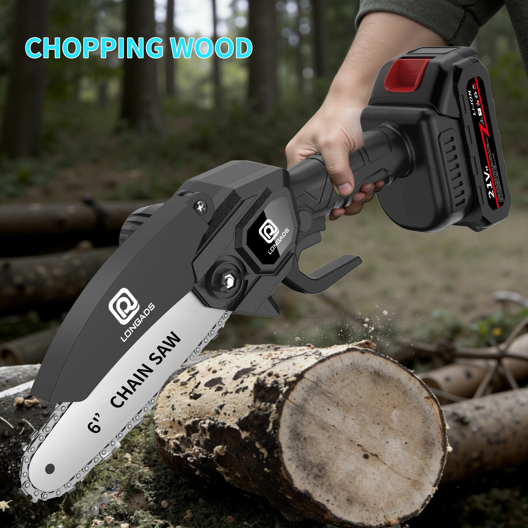 6-Inch Cordless Mini Chainsaw 5
