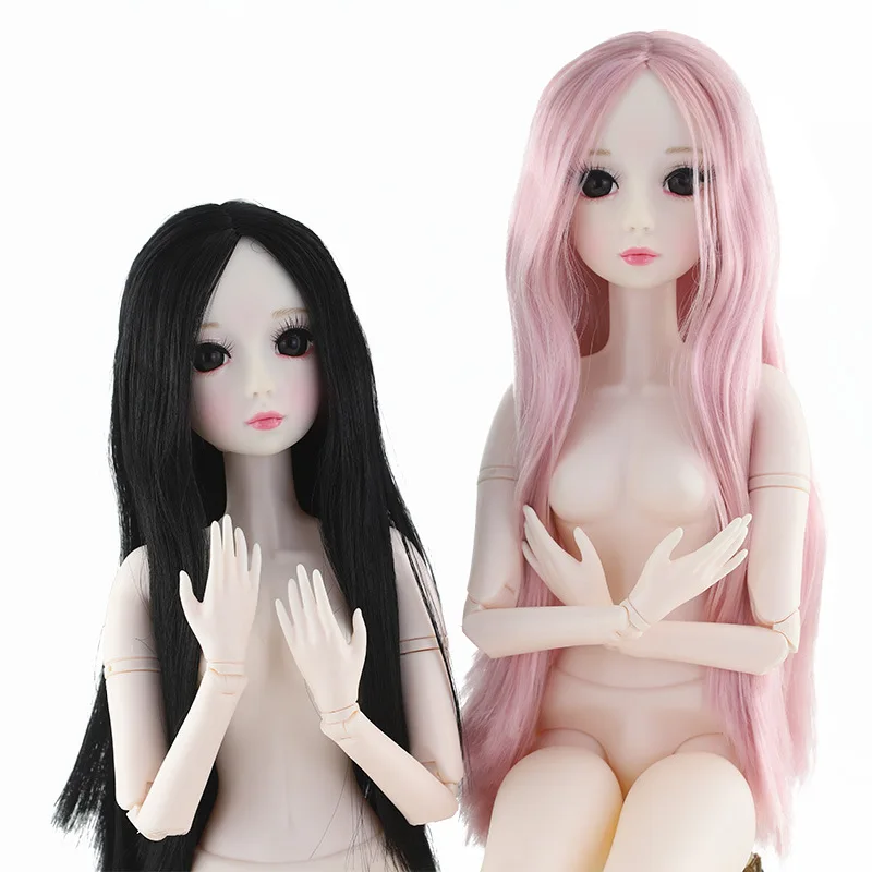 

60CM Nude Doll White Skin Body with 22 Joints Movable Dress Up Toys 1/3 Bjd Doll DIY Toy Girl's Birthday Gift