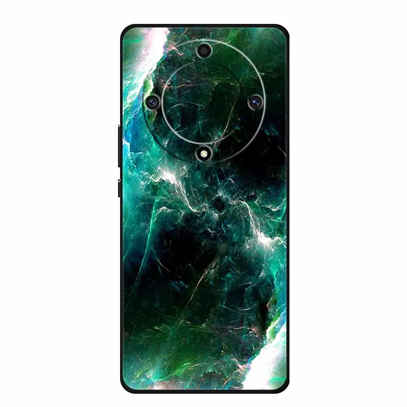 Stylish Painted Soft Silicone Back Cover for Honor X9a – Protective and Popular Coque