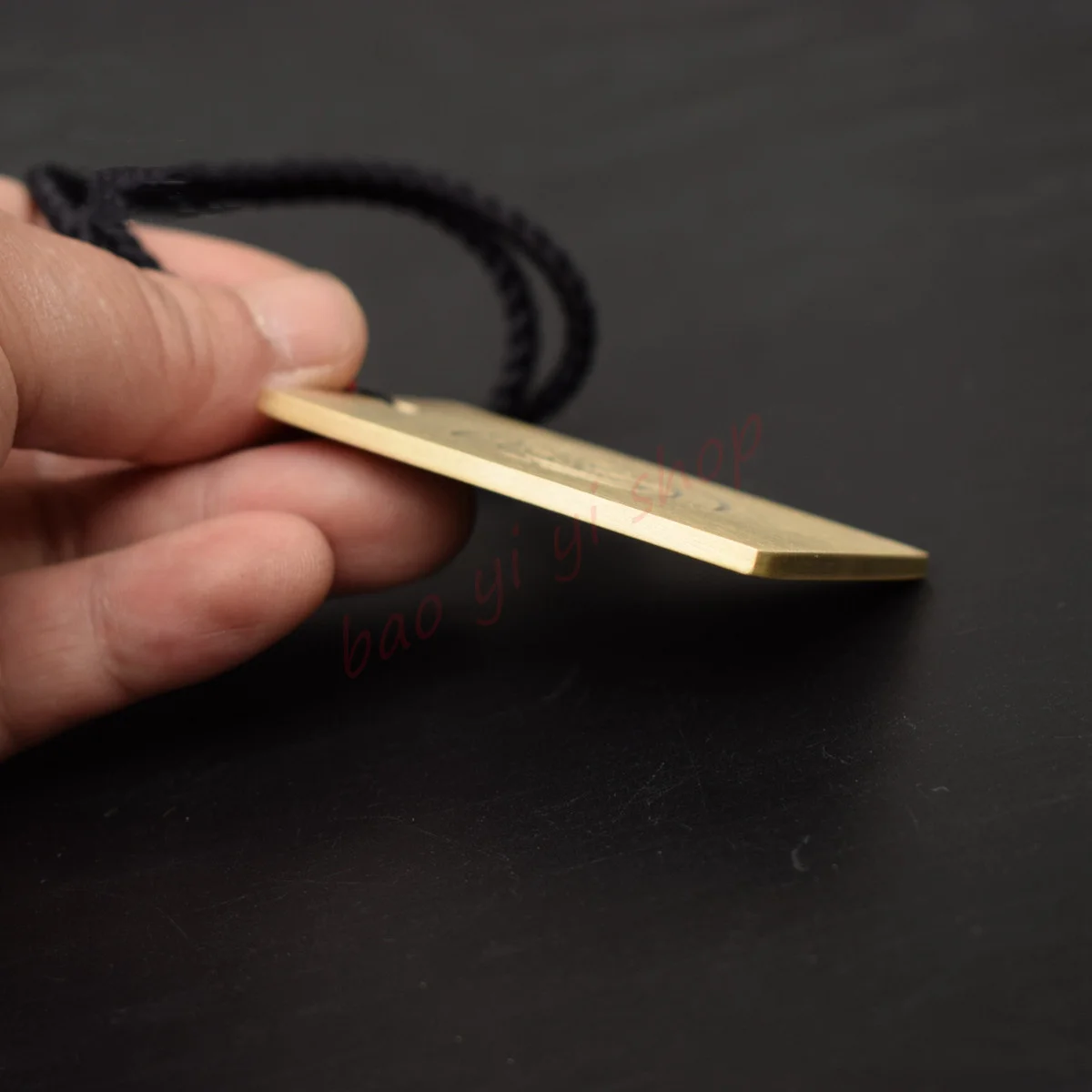 Taoist supplies,  Bronze pendant,  Golden light Mantra  Bronze peace Pendant， Amulet 4