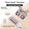 Double Head Nose And Mouth Hair Comb Design Trimmer, Safe And Scratch-poof 360 Degree Rotating Hair Razor Beauty Tool 2