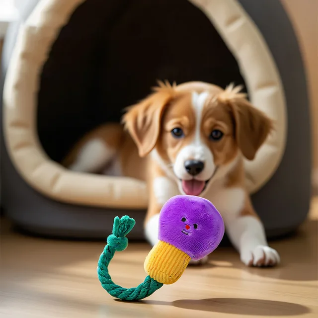 Cute Light Bulb Plush Dog Toy - Squeaky Pet Chew Toy Durable Soft Plush Toy for Cats Dogs Puppies Pet Supplies 3