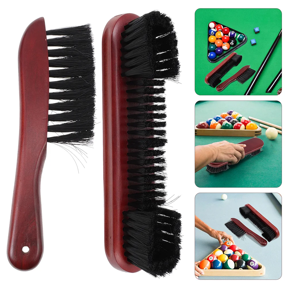 2Pcs Billiards Cleaning Brush Pool Table Brush Multi-use Pool Table for Club Cleaning Tool Billiard Tools