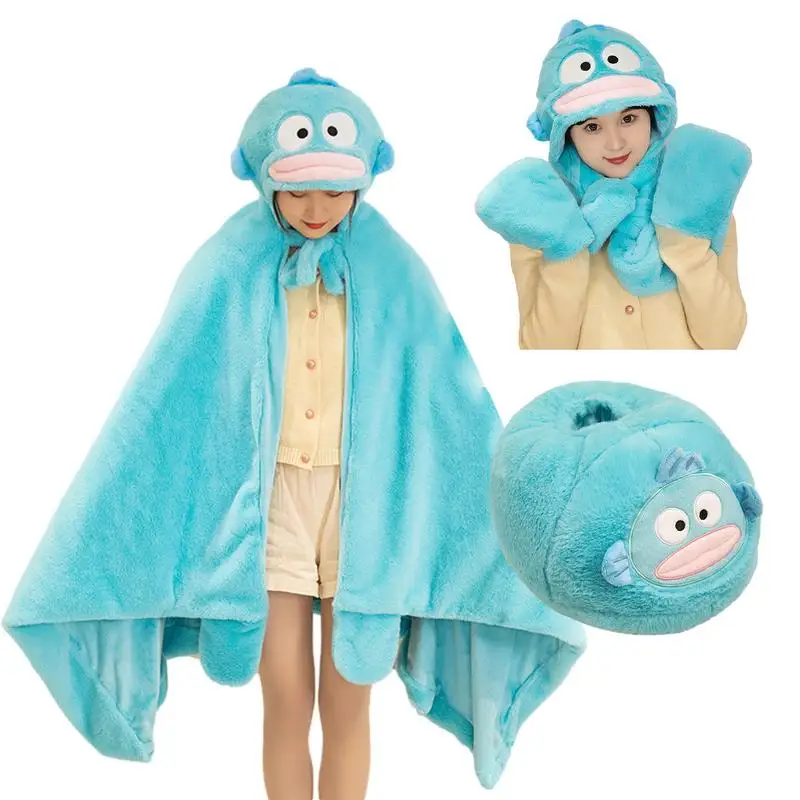 

Одеяло в форме рыбы, толстовка для детей, многофункциональные одеяла для малышей с перчатками для взрослых, носимое одеяло, толстовка, обертывание для малышей