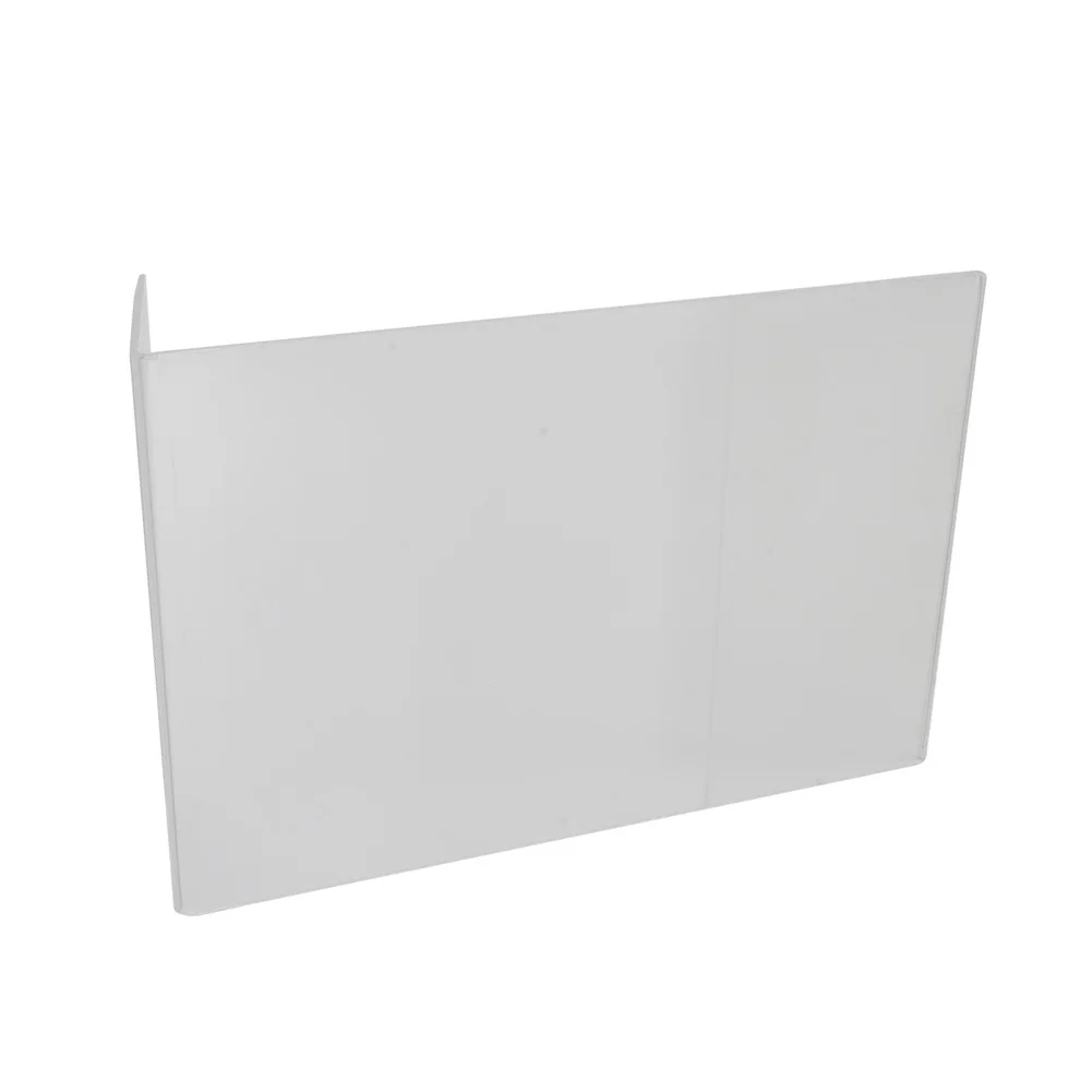 Acrylic Display Holder 1 Pcs Acrylic Sign Holder Clear Water-Resistant Slanted Table Display Stand L-shaped A4 Display For Office Restaurant