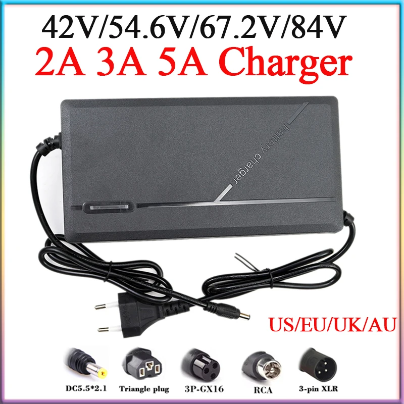 67.2V / 5A charger (GX16-3p connector) – Lifty Electric Scooters