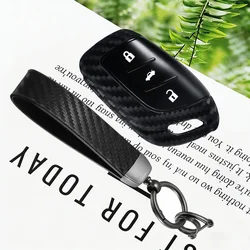 Carbon Fiber Silicone Key Fob Cover Case (Black)