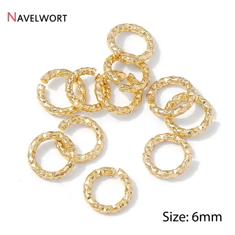 20/40 Stück 14K vergoldetes Messing Metall Twisted Open Jump Rings Verbindungsringe Spaltringe für DIY Schmuckherstellung Zubehör – Detail 16