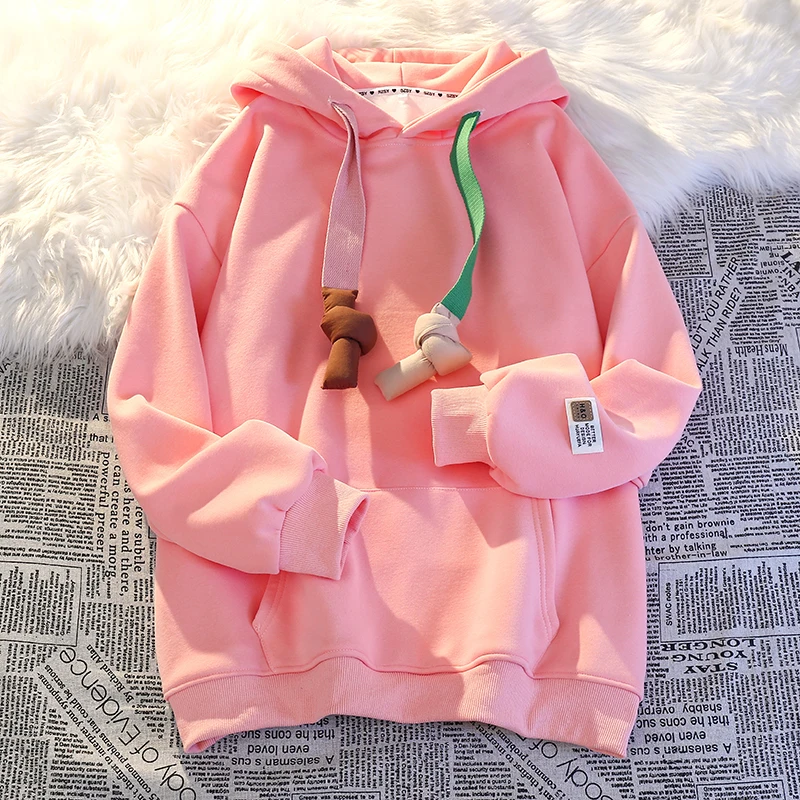 Sudadera con capucha rosa pastel - Club de ofertas reales