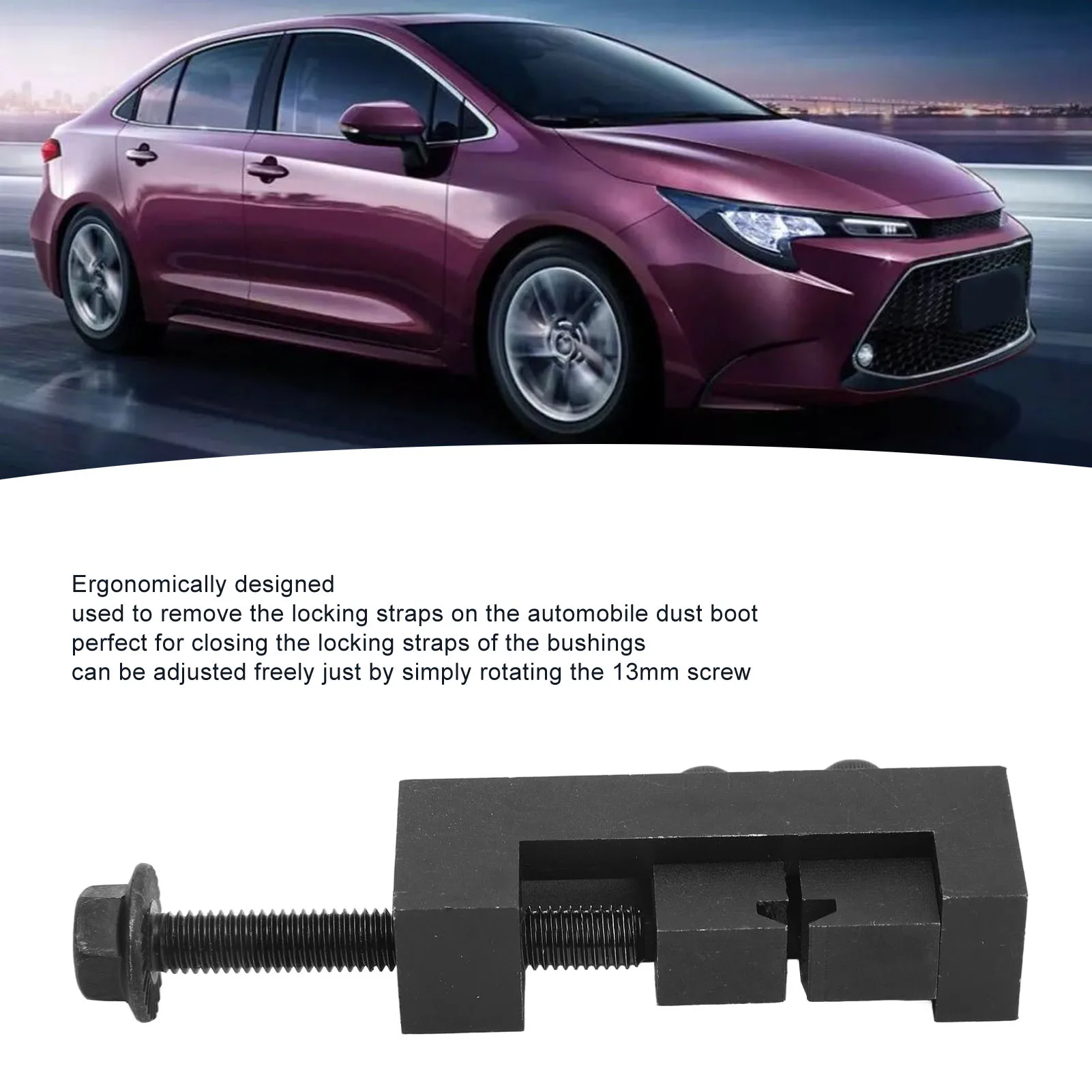 CV Joint Axle Boot Clamp 09521‑24010 Drive Shaft Clamping Removal Tool 20mm Jaw Open Length For Toyota Camry