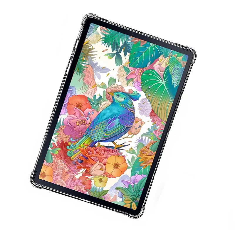 Capa de Silicone Transparente para Samsung Galaxy Tab s7 s8 Plus Mais 12.4 11 2023 Sm-t870 x 700 2023x800 Tampa Traseira Tpu Macia - Imagem 4