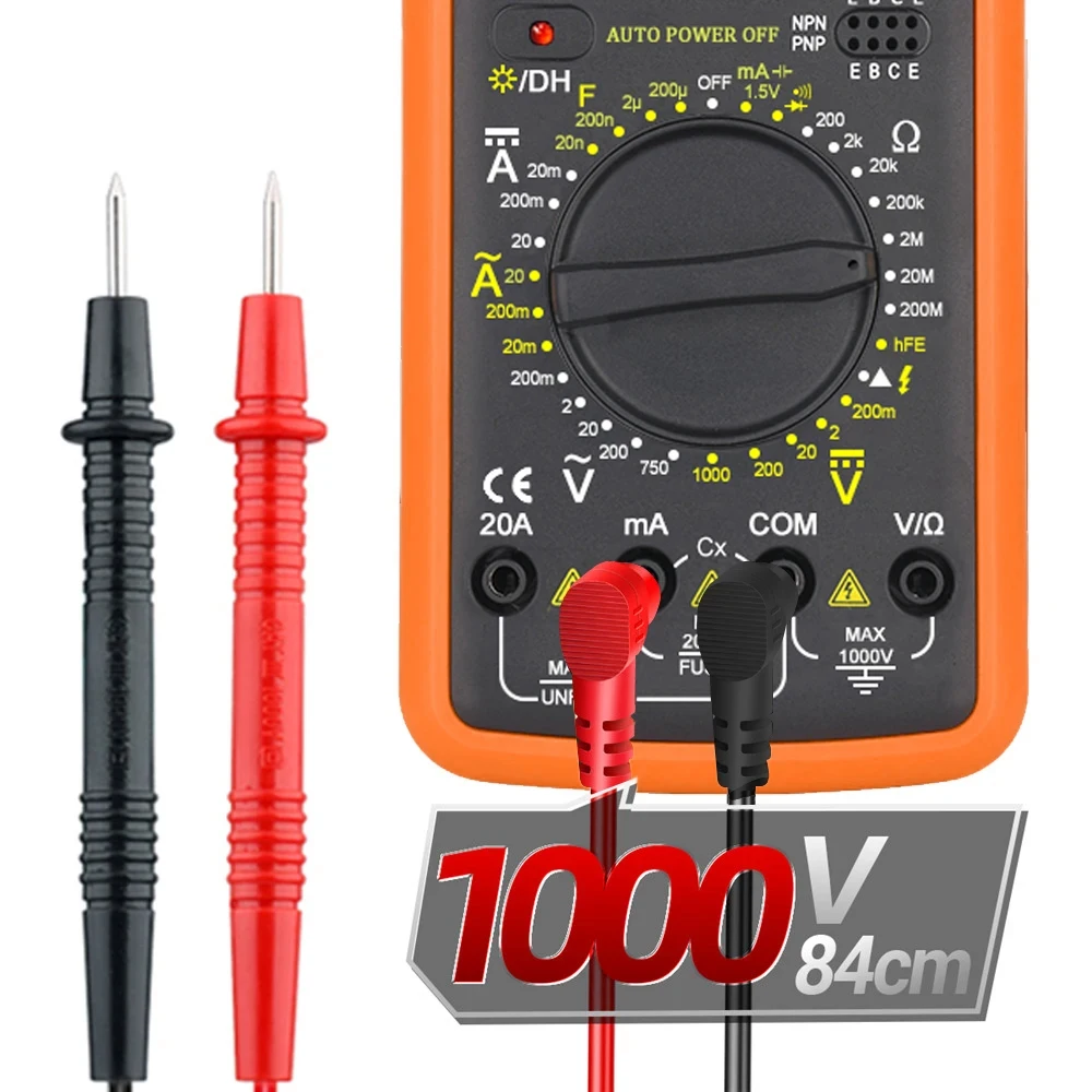 Digital Multimeter DT9205A AC/DC Transistor Tester Electrical NCV Test Meter Profesional Analog Auto Range