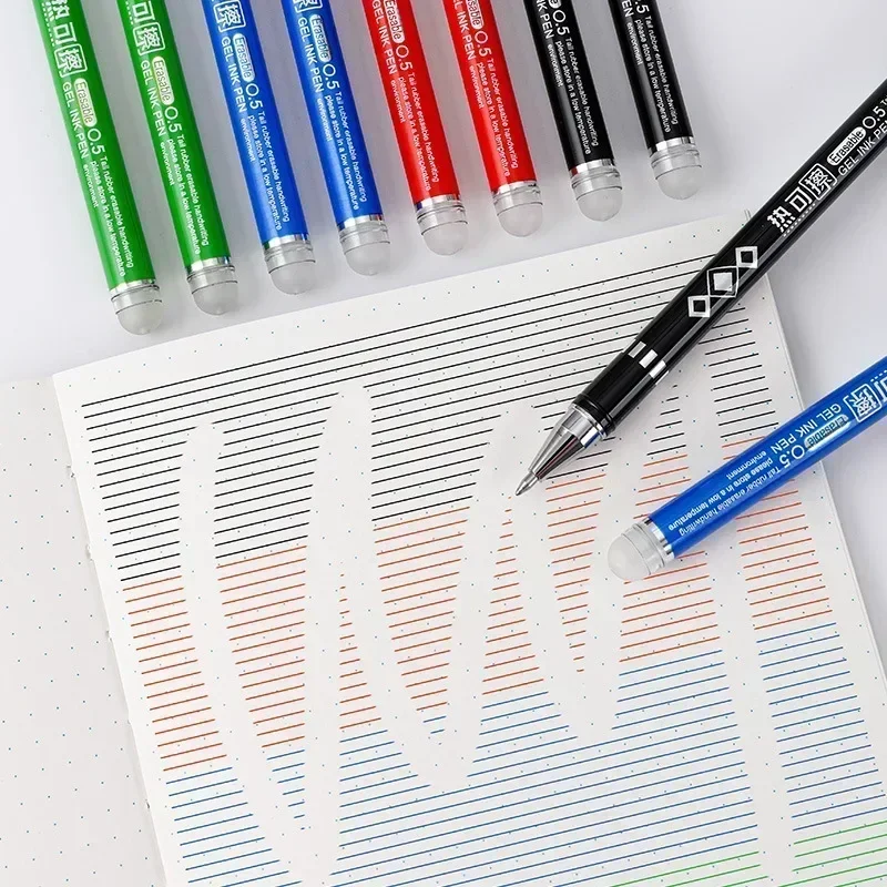 6 pezzi Kawaii penna gel cancellabile 0,5 mm ricariche penne a sfera per bambini penna da scrtura carino cancelleria scuola ufficio fornure di scrtura  21