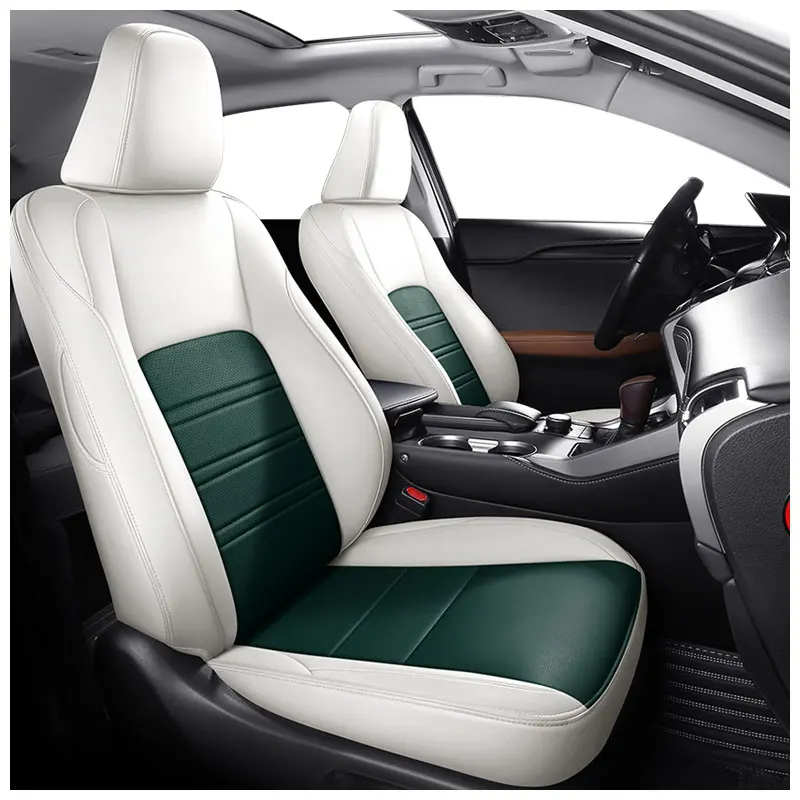 

Fit Car Accessories Seat Covers for 5 Seats Full Set Top Quality Leather Specific for Lexus RX300 RX350 RX450 EX UX NX CT