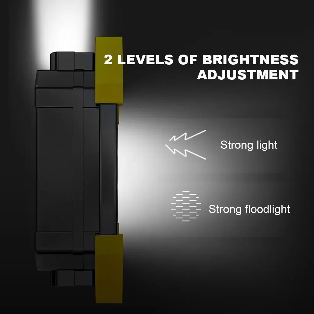 Portable LED Solar Lantern USB Rechargeable Work Light Spotlight Outdoor Power Bank Torch Camping Repair Lights Searchlight