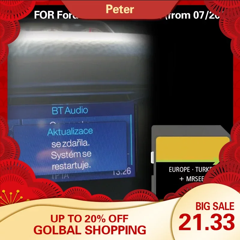 Mfd 2022 Germania Europa Navigazione Per Ford Tourneo Custom (Dal 07/2012) Sat Nav Memory Card