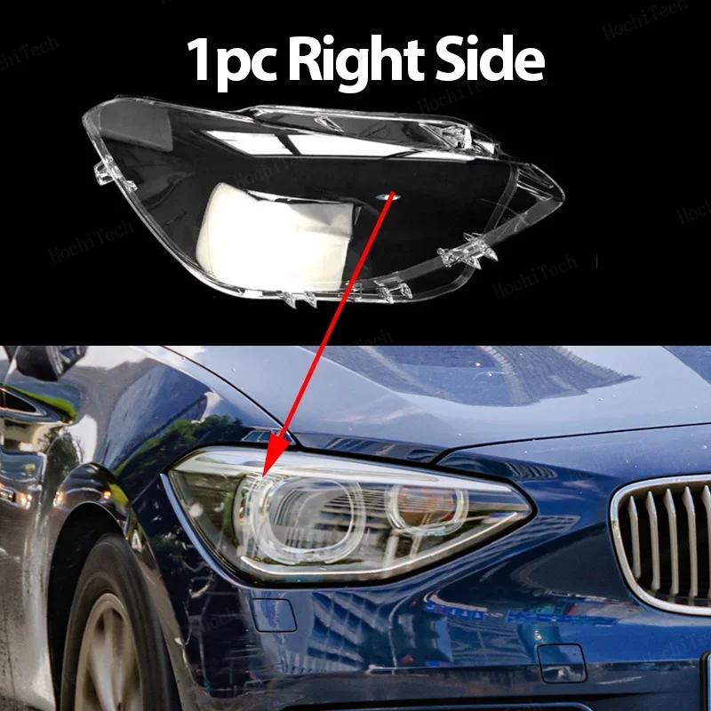 Couvercle De Phare Droit En Verre Pour BMW Série 1 F20 116i 118i 120i 2012-2014 - Transparent, Anti-UV