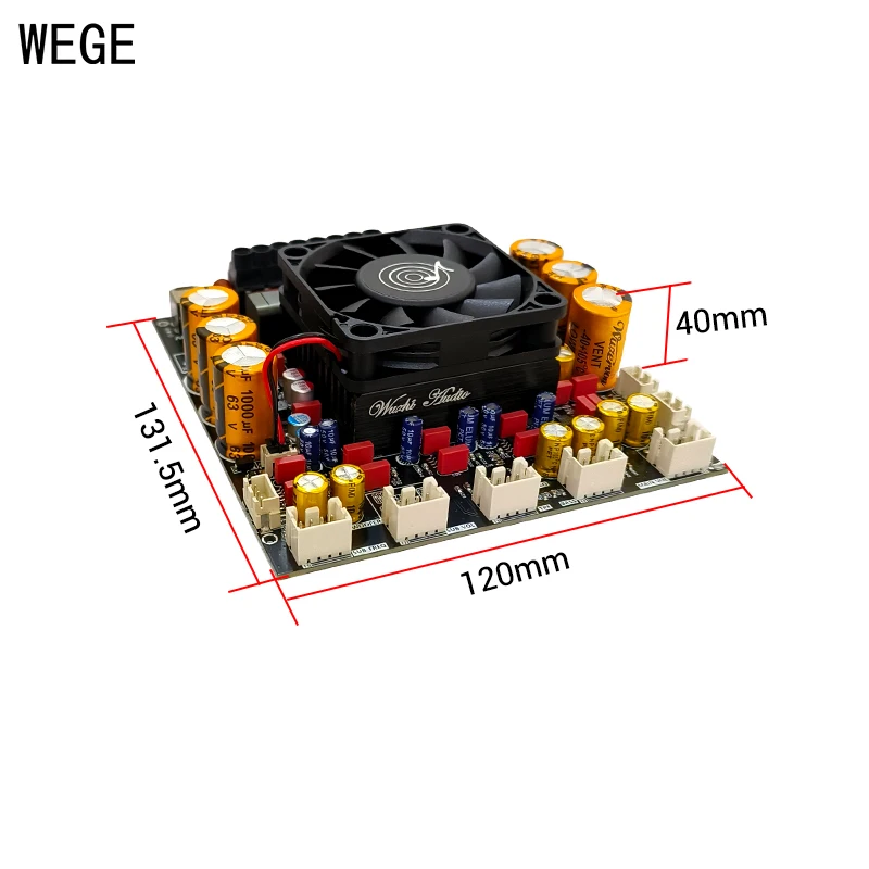 WEGE ZK-AS21P 300Wx2+600W 2.1 Channel BT Digital Power Amplifier