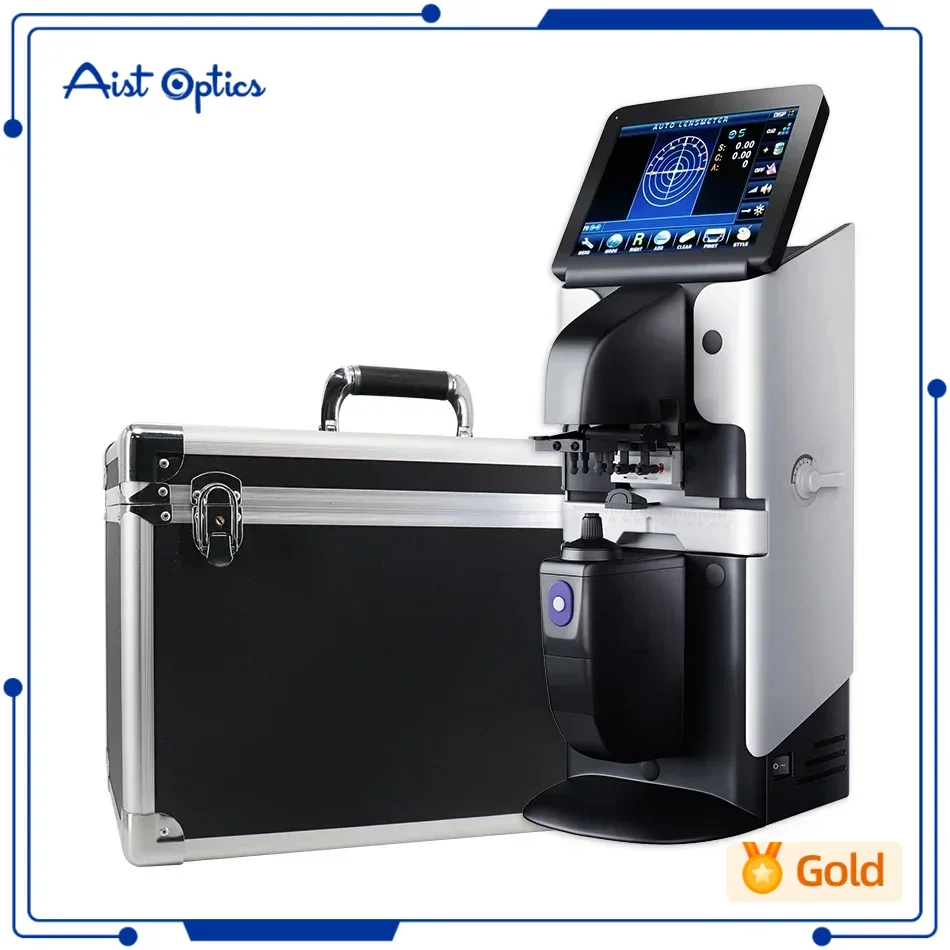 JD-2600A Lensometer 7'' Lcd Touch Screen Digital Automatic Focimeter Auto Lensmeter PD UV Printer digital lens meter optical measuring tool