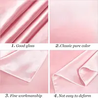 Pink Satin Rectangle Tablecloth, Wedding Table Cloth, for Christmas, New Year, Birthday Events, Banquet Decor, Home Dining 2