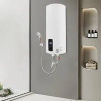 NOUVEAU Chauffe-eau électrique 100L, 2000W, avec écran LED, réservoir d'eau chaude suspendu, réglage du thermostat, blanc 2