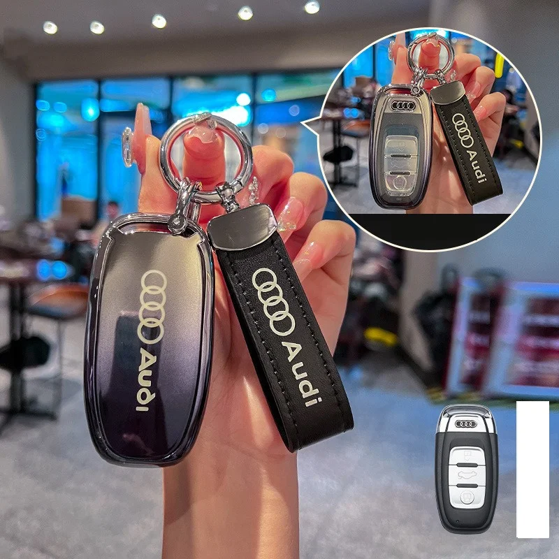 Key Case Cover Car Remote Key Case Shell For Audi A1 A3 8V A4 B8 B9 A5 A6 C7 A7 A8 Q3 Q5 Q7 S4 S6 S7 S8 R8 TT
