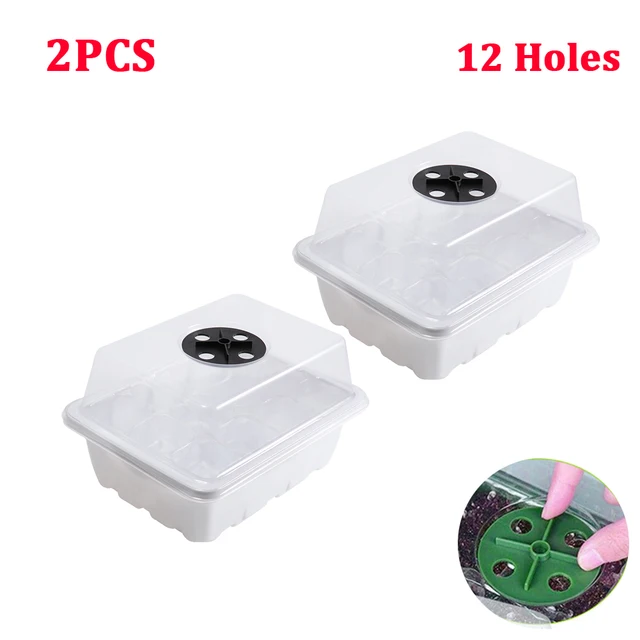 2pcs White 12 holes