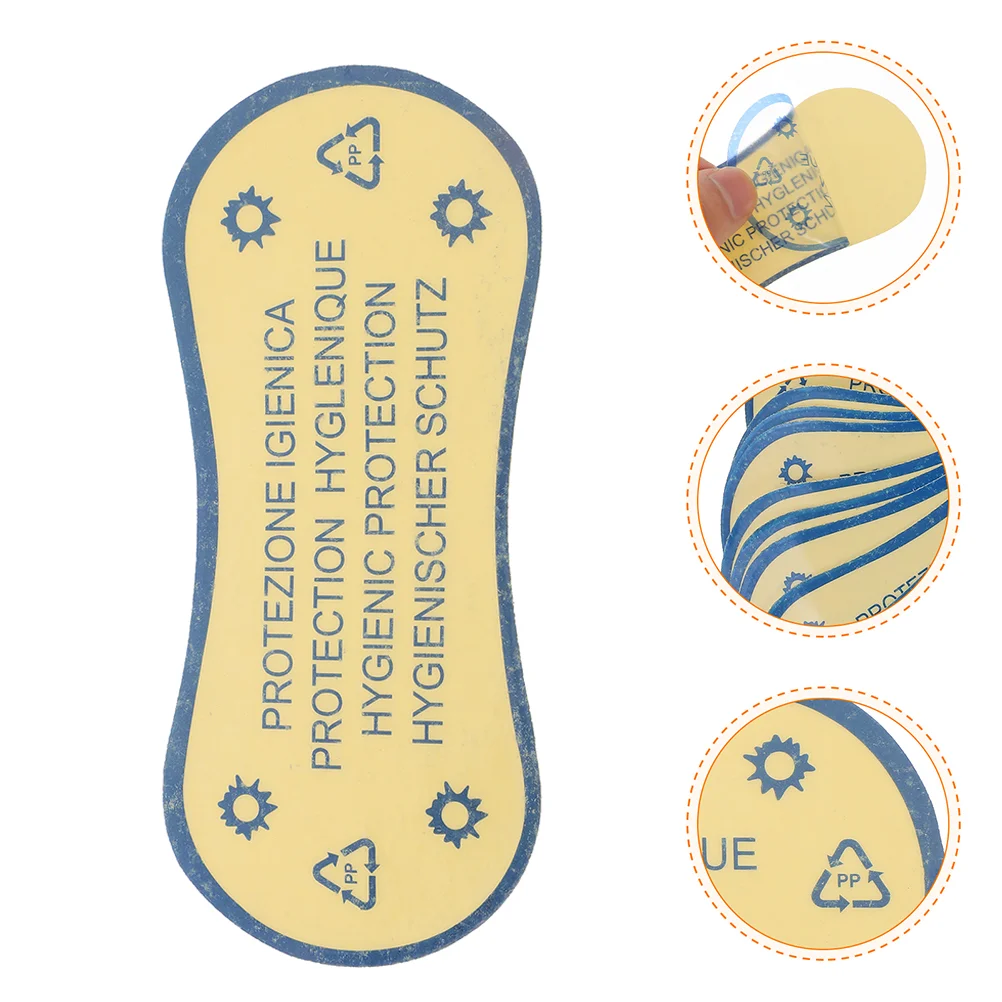 100 Pcs Hygienic Swimwear Labels Protective Sticker For Swimsuit Adhesive Fitting Liner Blue Traffic Signal Roadway Safety