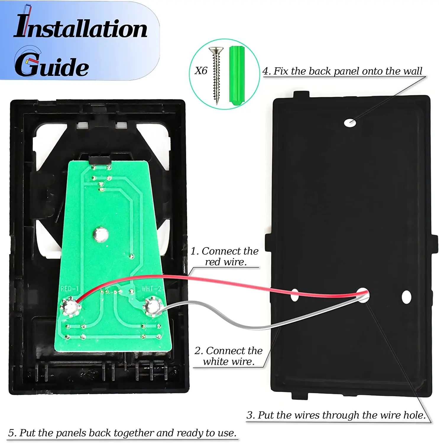 78LM 41A5273-1 Garage Door Opener Remote Control 315MHz 390MHz Multi-Function Wall Keypad Control Panel 4