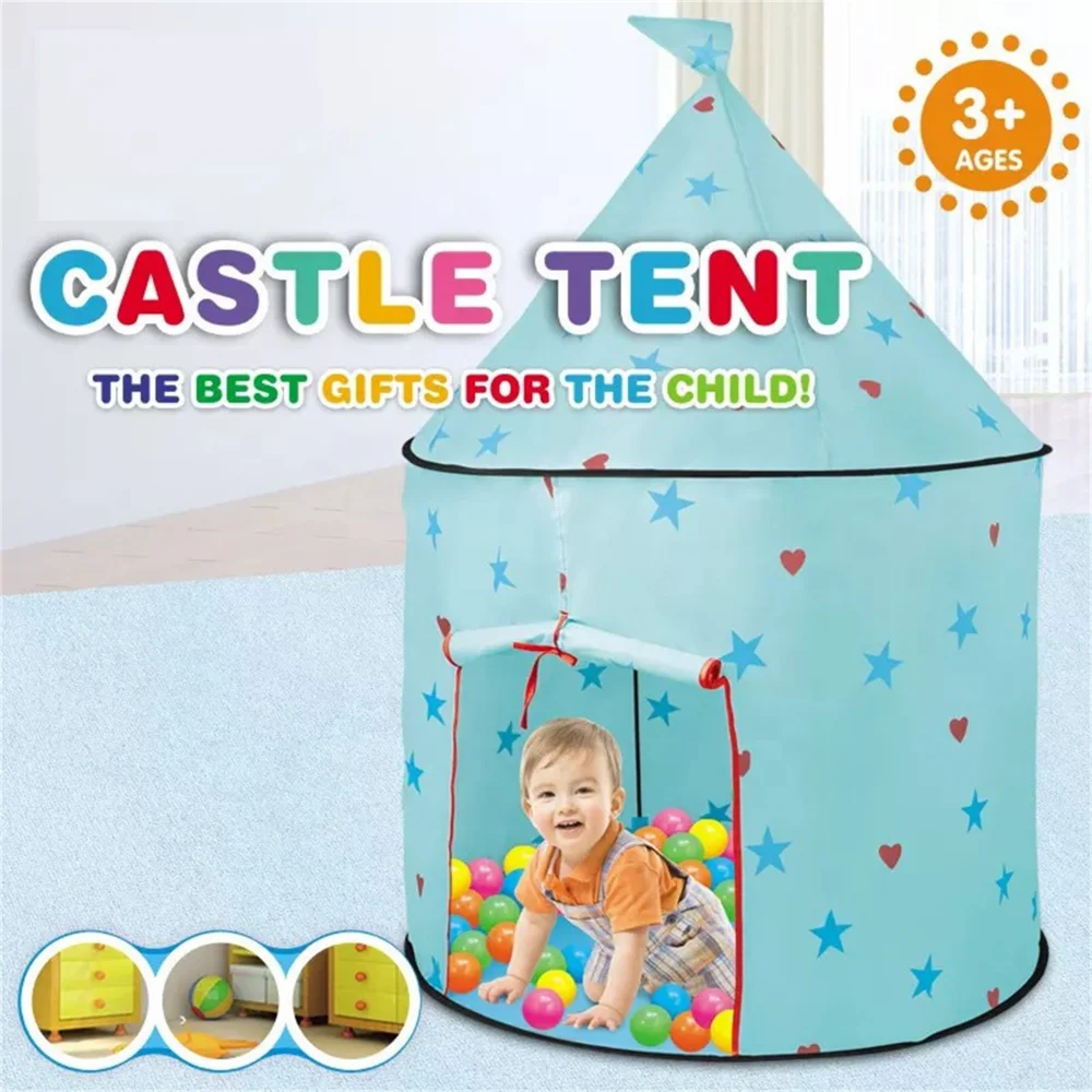 

Stars Heart Kids Tent Pop Up Play Toy Tent for Children Large Space Indoor Pretend Playhouse Outdoor Play Tent for Boys Girl