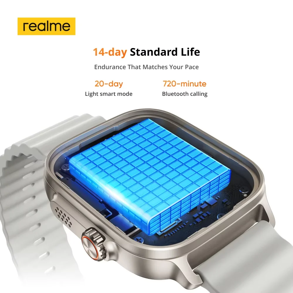 realme watch 600nits AMOLED 300+ Themes Support GPS GNSS