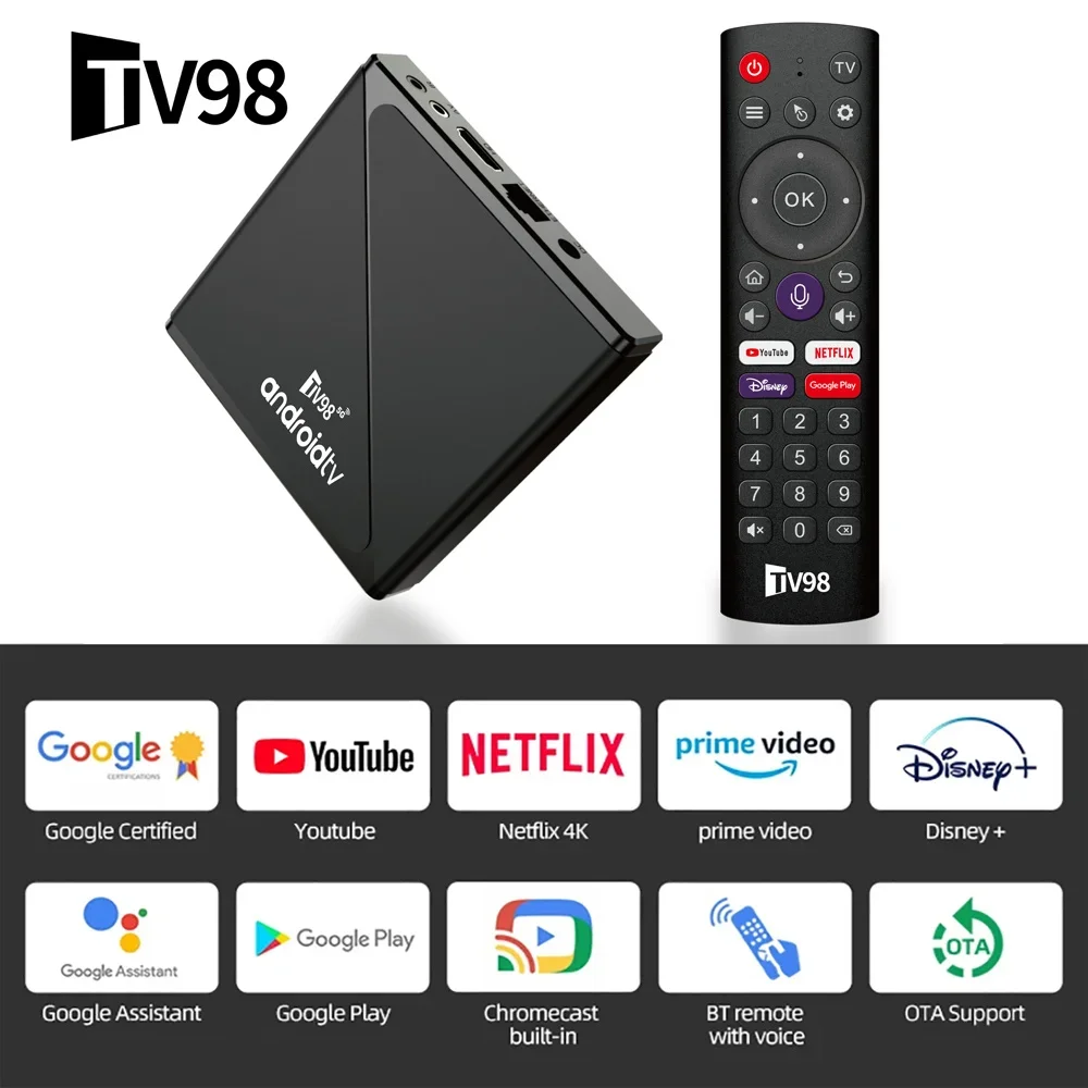 Android 14 TV Box 8K Set Top Box Allwinner H313 HD 4K Quad Core 5G