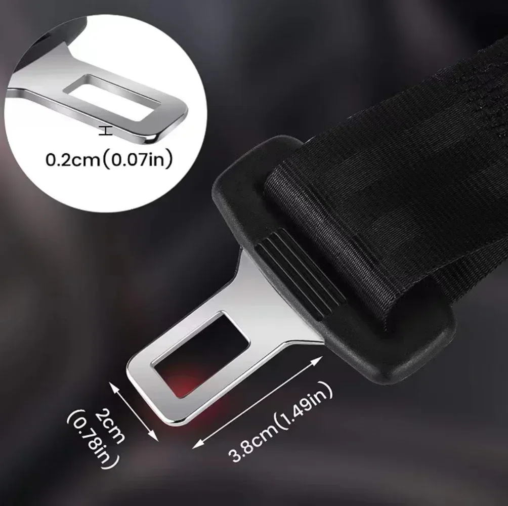 Veclumin 36cm universal seat belt car seat for baby fat extender steel car safety belt buckle extension clips car accessories