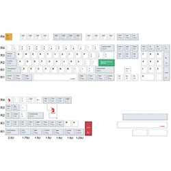 KBDiy 139 - Key Korean Minimalist Cherry Profile PBT Keycap Set (RX - 0 Unicorn - EN)