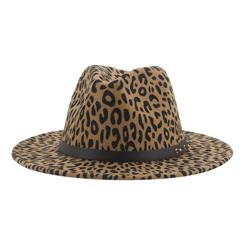 green fedora Fedora Hat Winter Women Hats Leopard Print Men Women Casual Formal Vintage Church Wedding Women Felted Hat Sombreros De Mujer brown fedora Fedoras