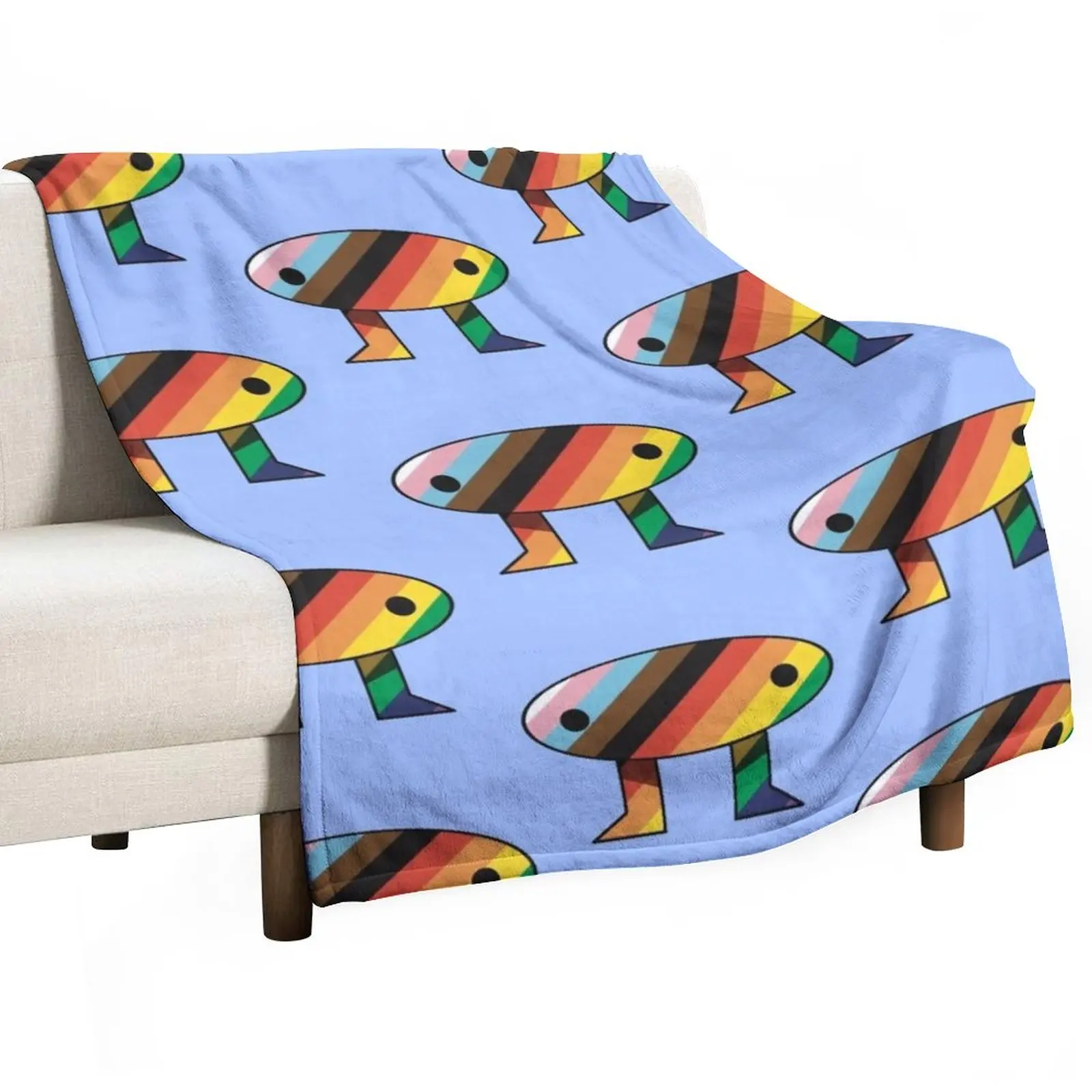 

Progress Ally PRIDE Todd Throw Blanket Tourist Blanket Cute Blanket throw blanket for sofa Sofa Throw Blanket