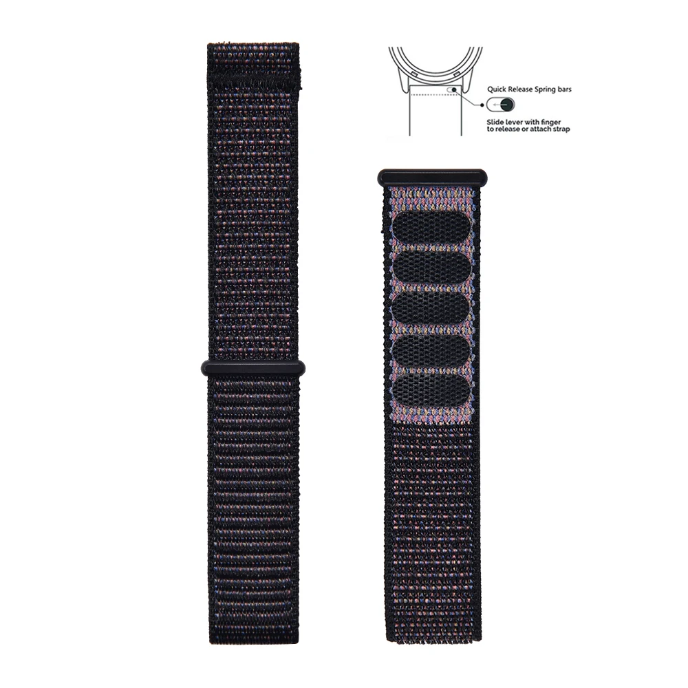 Enhanced Elastic Nylon Watch Band - Adjustable Lightweight & Sweatproof Unisex Strap