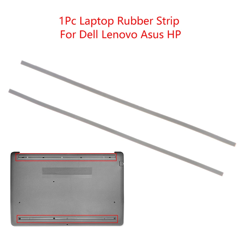 

29.5*0.6cm Laptop Rubber Strip Bottom Case Foot Pad For Dell/Lenovo/Asus/HP Non-Slip Bumper Feet Strips