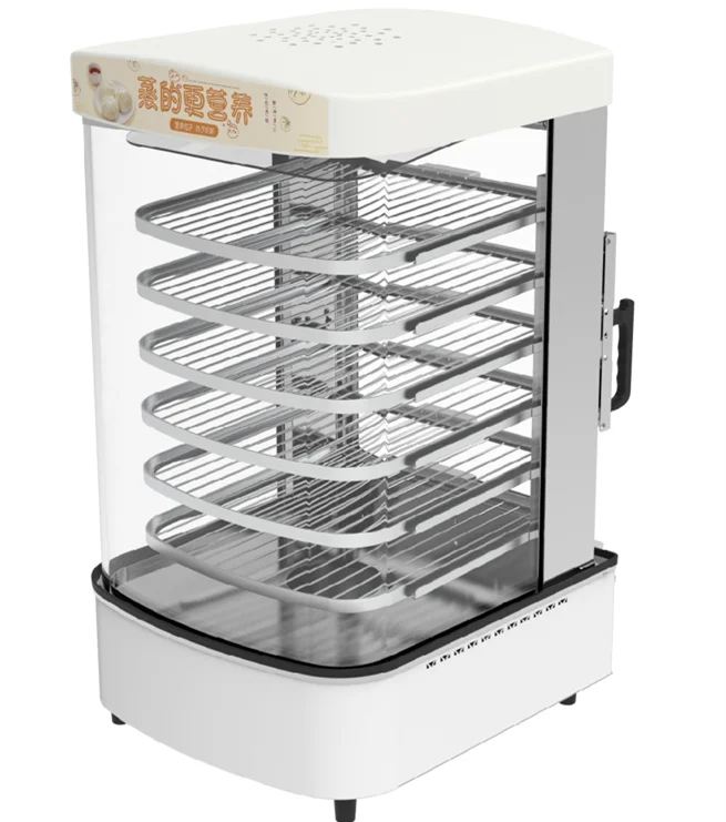 Electric Siopao Steamer Stuffed Bun Food Display Steamer Warmer