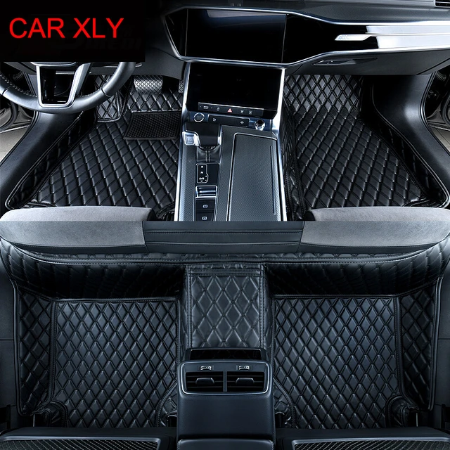 Leather Car Floor Mats for Audi A6 C8 2018 2019 2020 2021 Accessories  Interior Styling Rug Carpet Avant Auto Matten 2022 2023