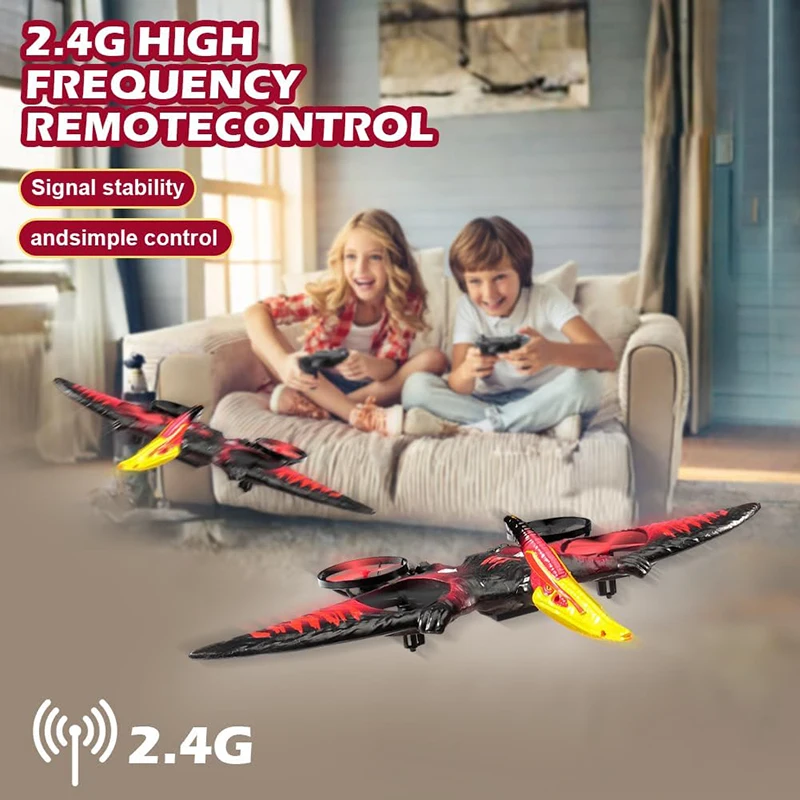 RC klzák 2.4G 6-osý gyro 360° kaskáda modrá/červená/zelená