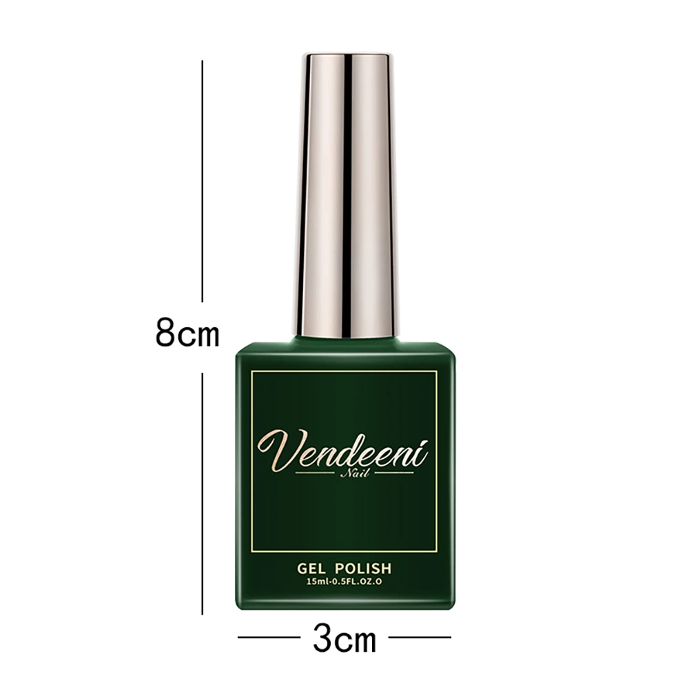 Vendeeni 15ml Diamond Top Coat For Gel Nail Polish Reinforce Long Lasting UV Soak Off Gel Varnish High Light Nail Art Primer Gel 6