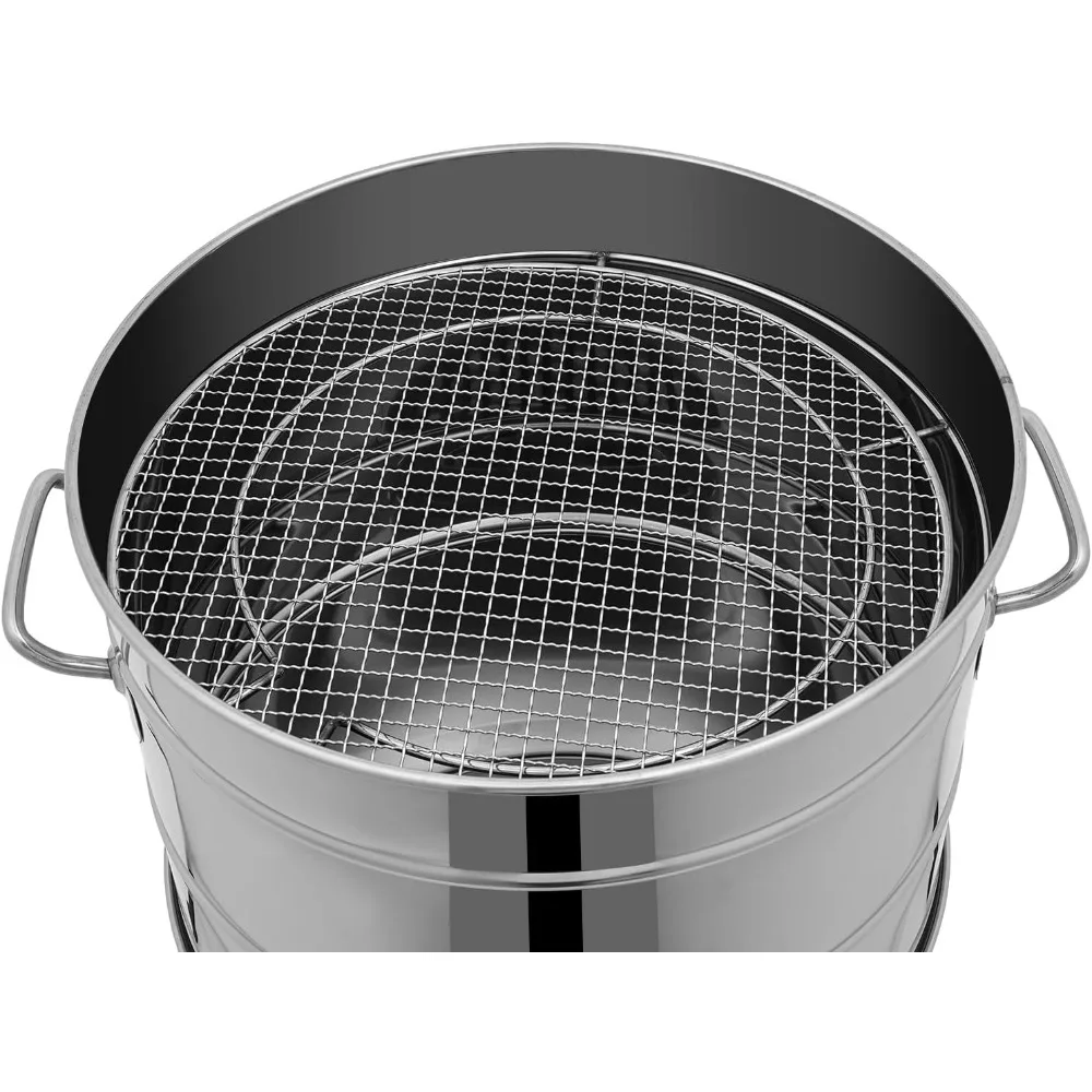 Vertical Charcoal Smoker Barrel Grill 6