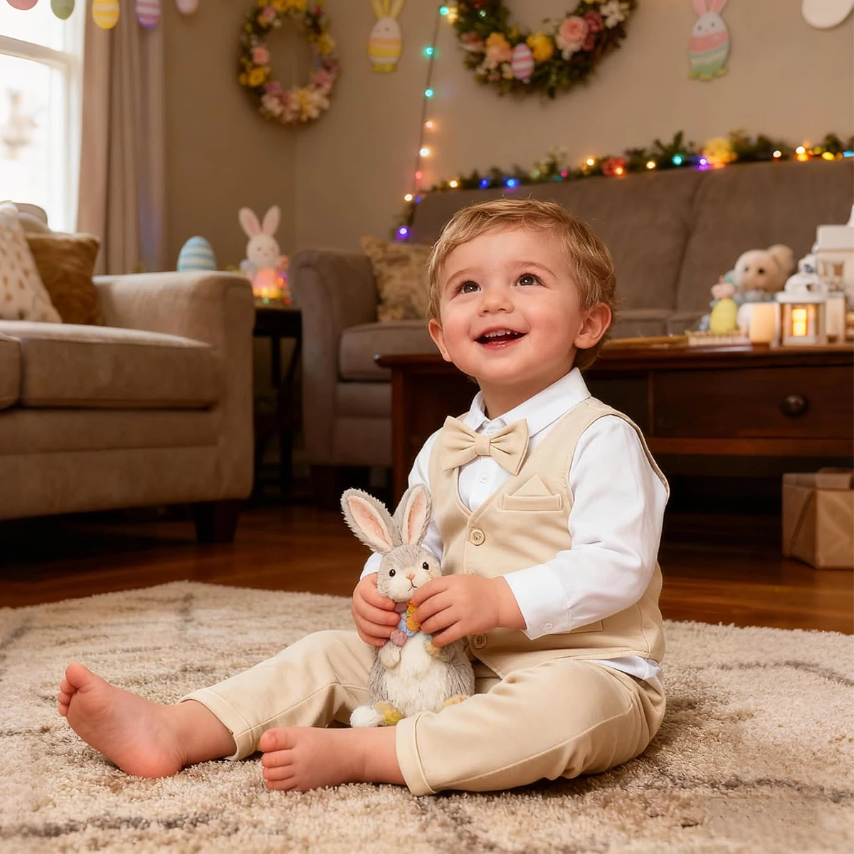 Baby Khaki Formal Suit Set 2