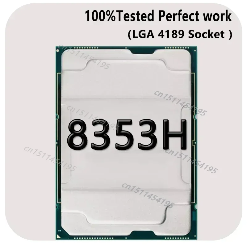 고품질 중고 Xeon Platinum 8353H CPU 2.5 - 3.8 GHZ 28코어 56스레드 24.75MB 150W FCLGA4189 서버 Mortherboard 사용