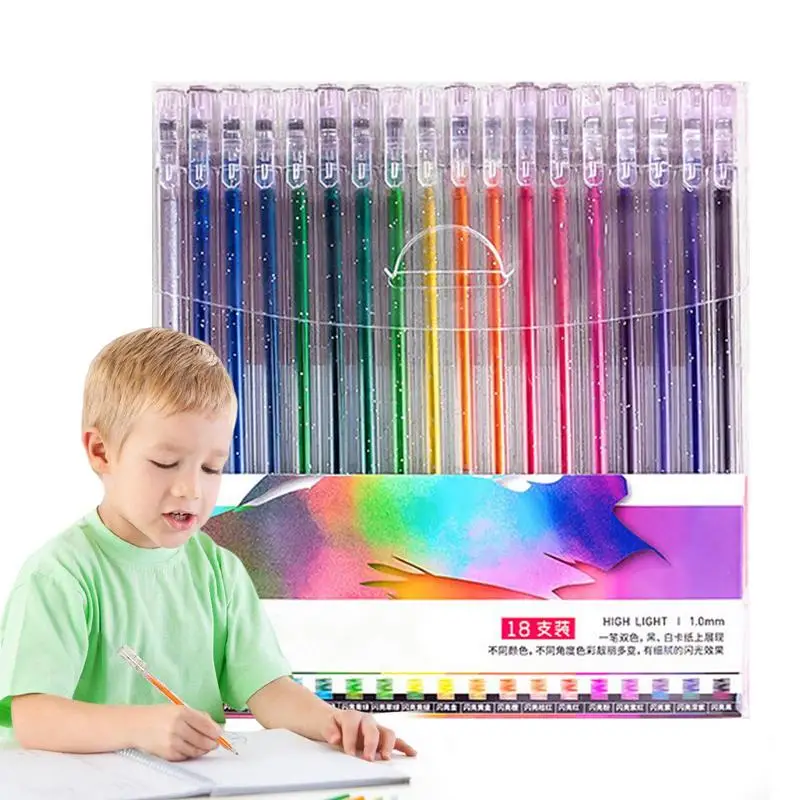 

Colored Gel Pens Ergonomic Colored Children Gel Pens Portable Pen Set For Greeting Cards DIY Crafts Universal Pens For Coloring