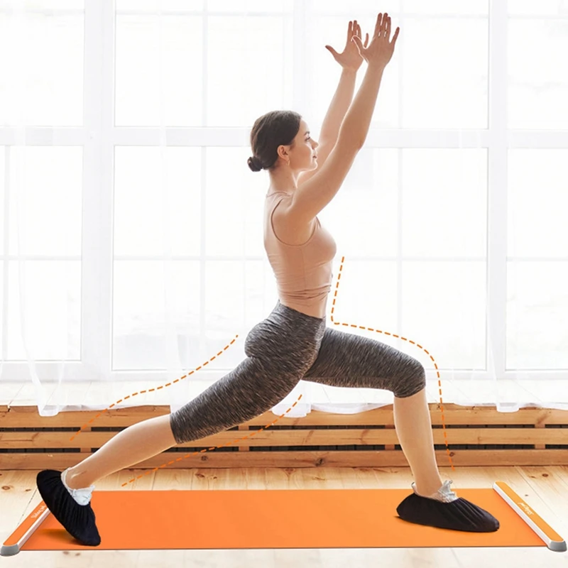 Yoga Sliding Mat Indoor Sport Speed Skating Training Board Mat Ice Hockey Roller Skating Leg Exercise