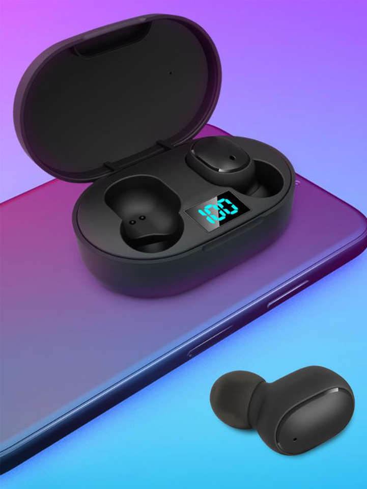 Mini LED digital display wireless headset, gaming low latency wireless headset, comfortable to wear and not easy to drop