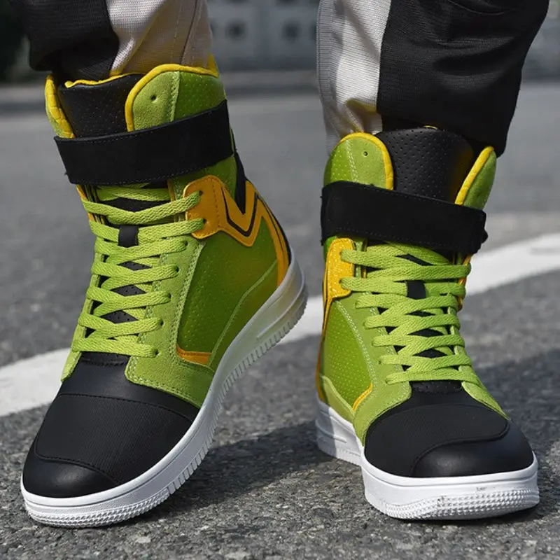 Motorcycle Boots Men Biker Shoes Moto Sneaker Microfiber Leather Adventure Motocross Shoes Anti-slip Motorcycle Supplies