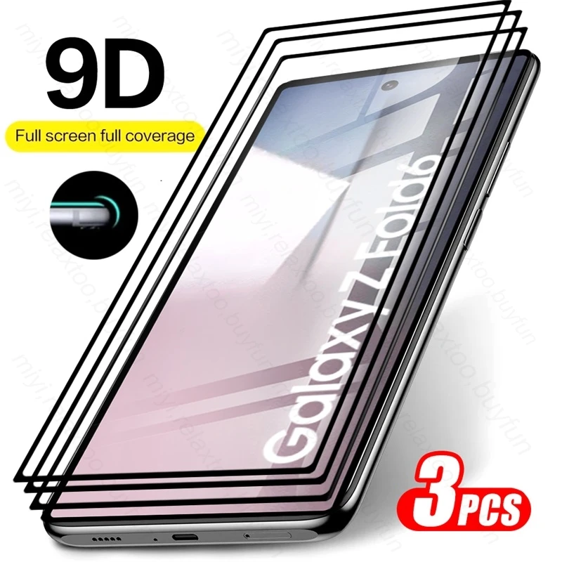 

Стекло Samung ZFold6, 3 шт., Защитное стекло для Samsung Galaxy Z Fold6 5G Fold 6 2024 9H, Высококачественная Защитная пленка для экрана, защитная пленка